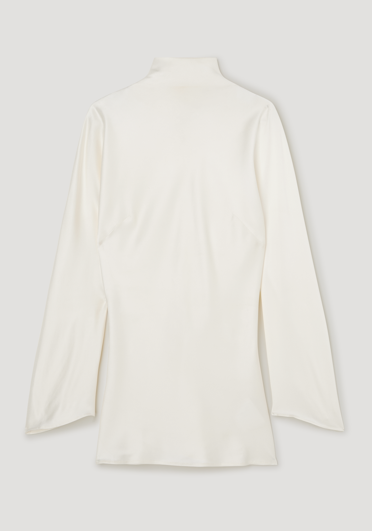 Satin waisted top | cream