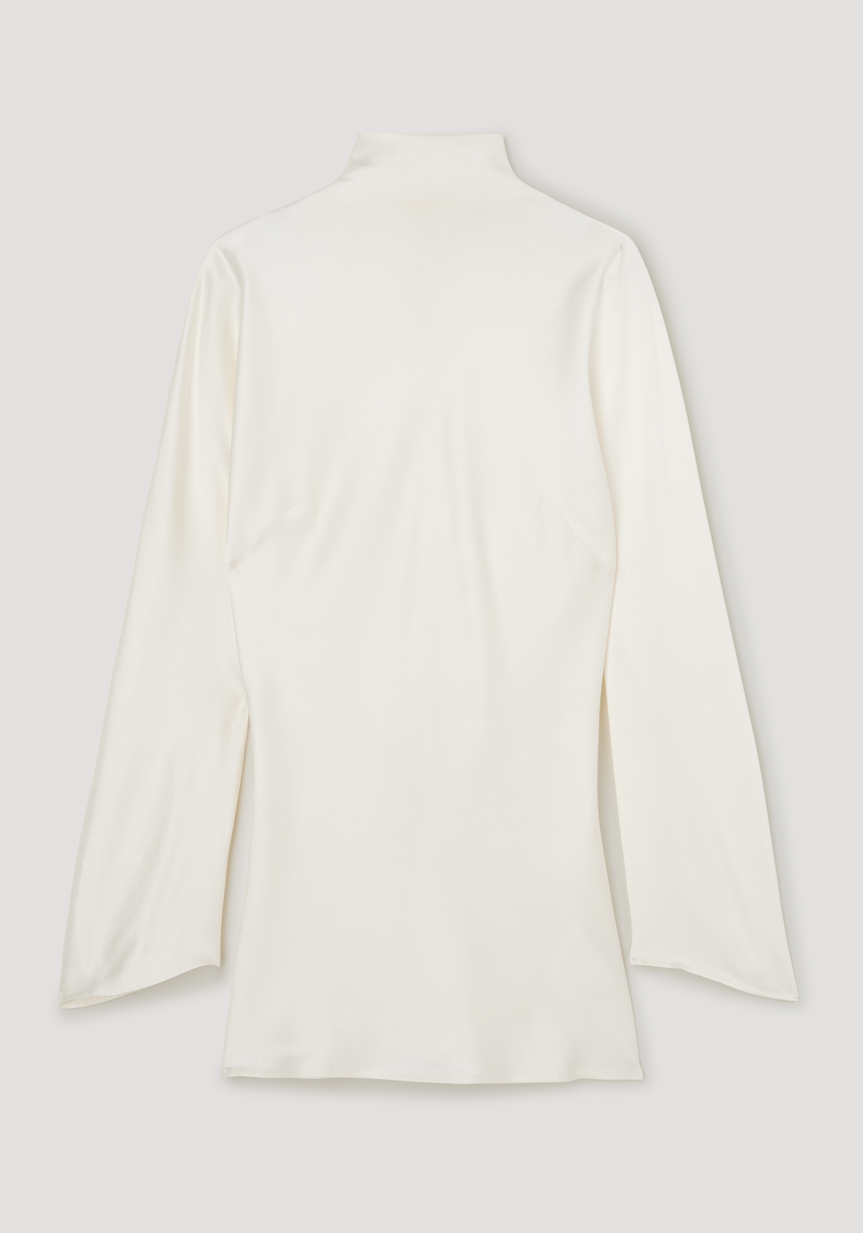 Satin waisted top | cream