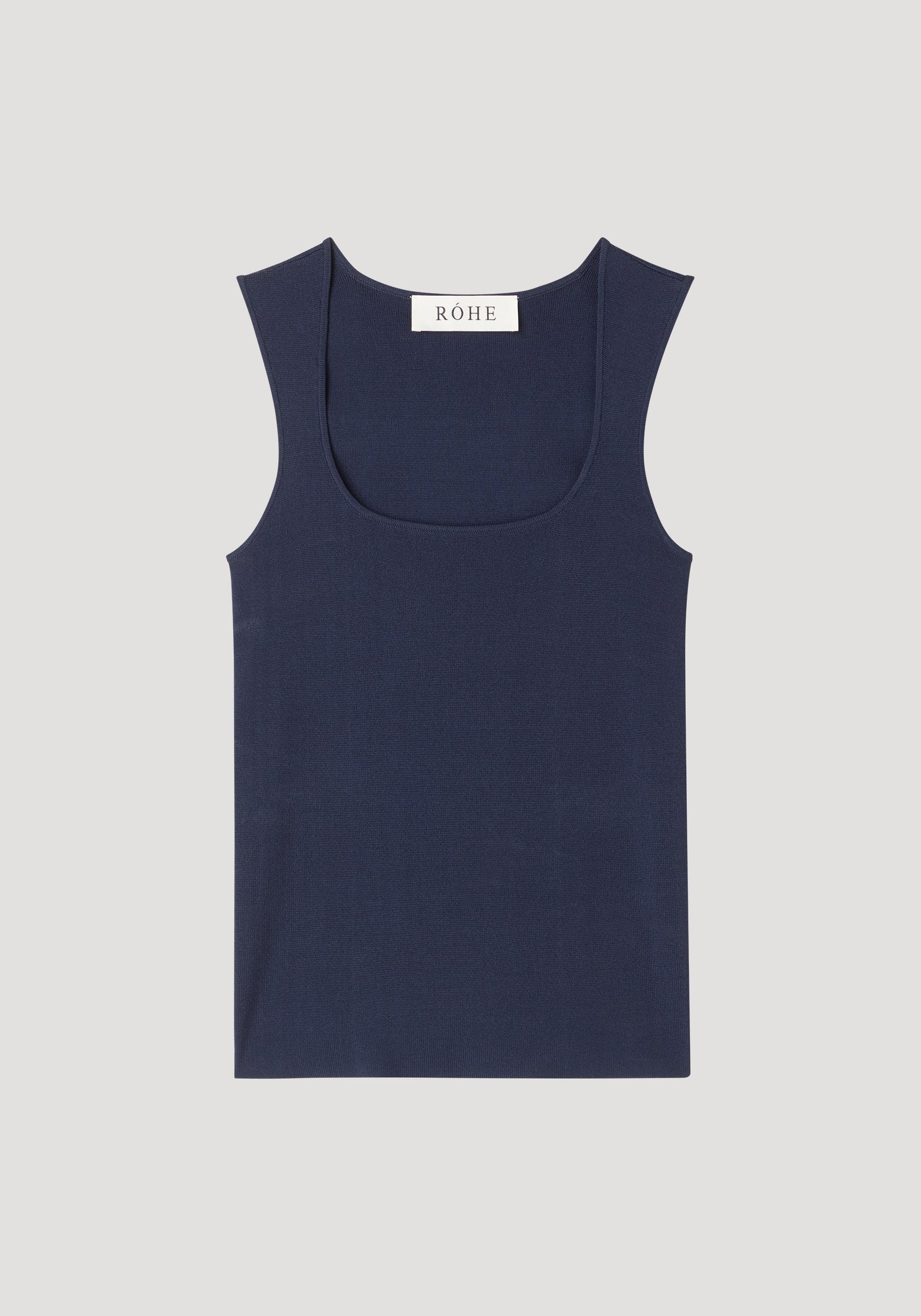 Bustier shaped knitted top | navy