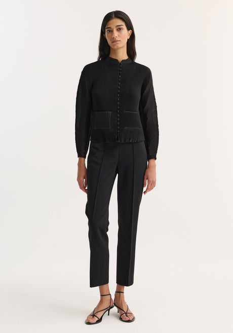 Cigarette leg trousers | black