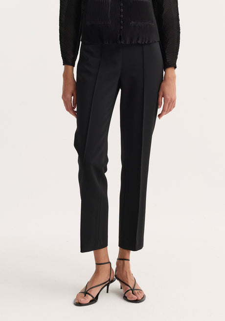Cigarette leg trousers | black