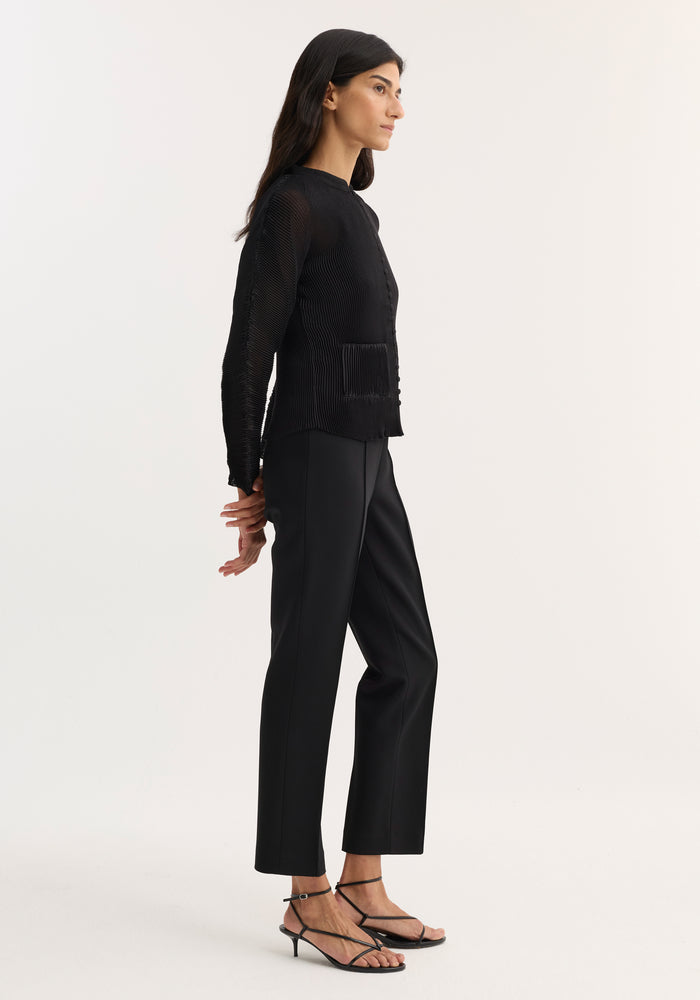 Cigarette leg trousers | black