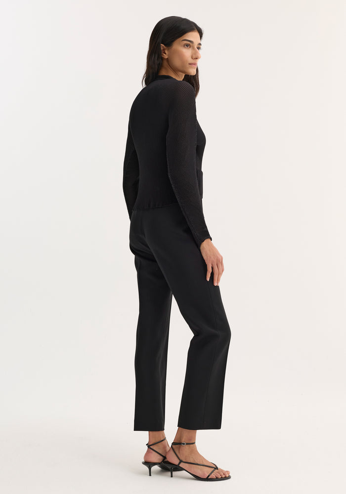 Cigarette leg trousers | black