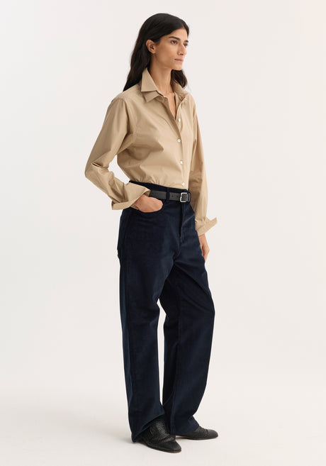 Relaxed corduroy trousers | night
