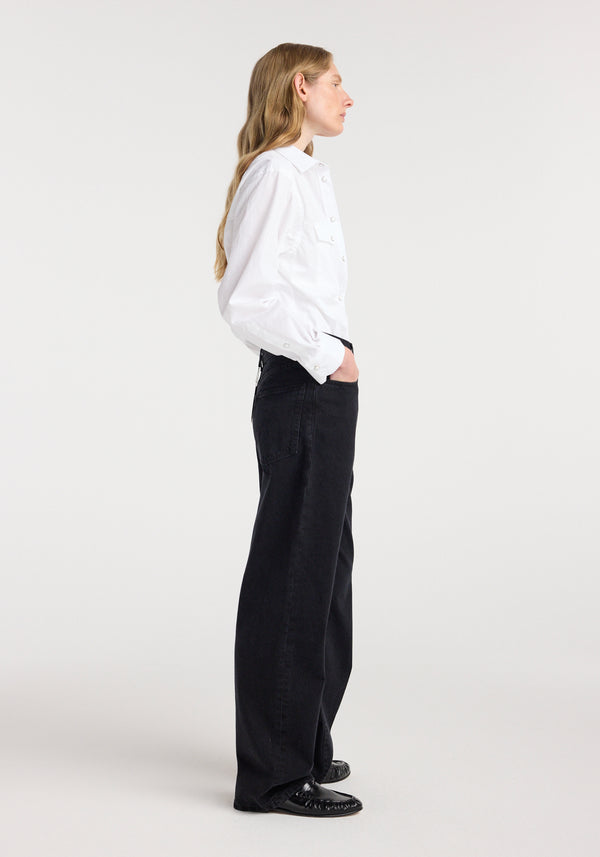 Baggy fit denim | black