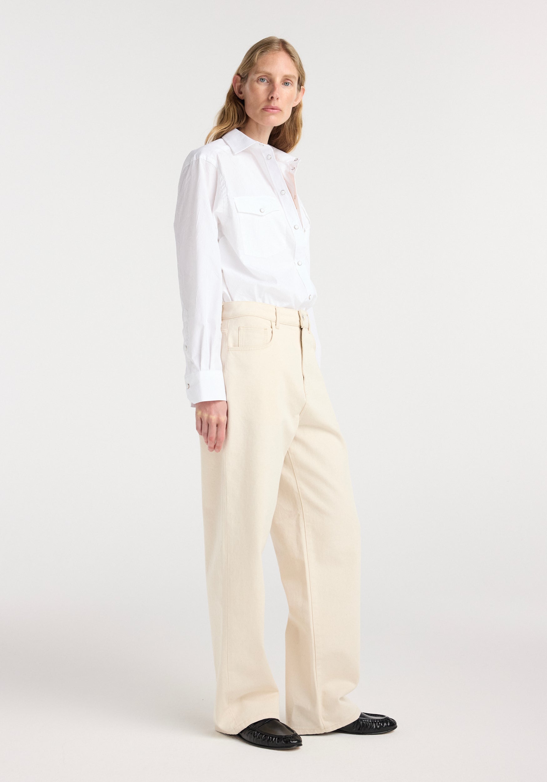 Bruun - Signature baggy denim | ecru