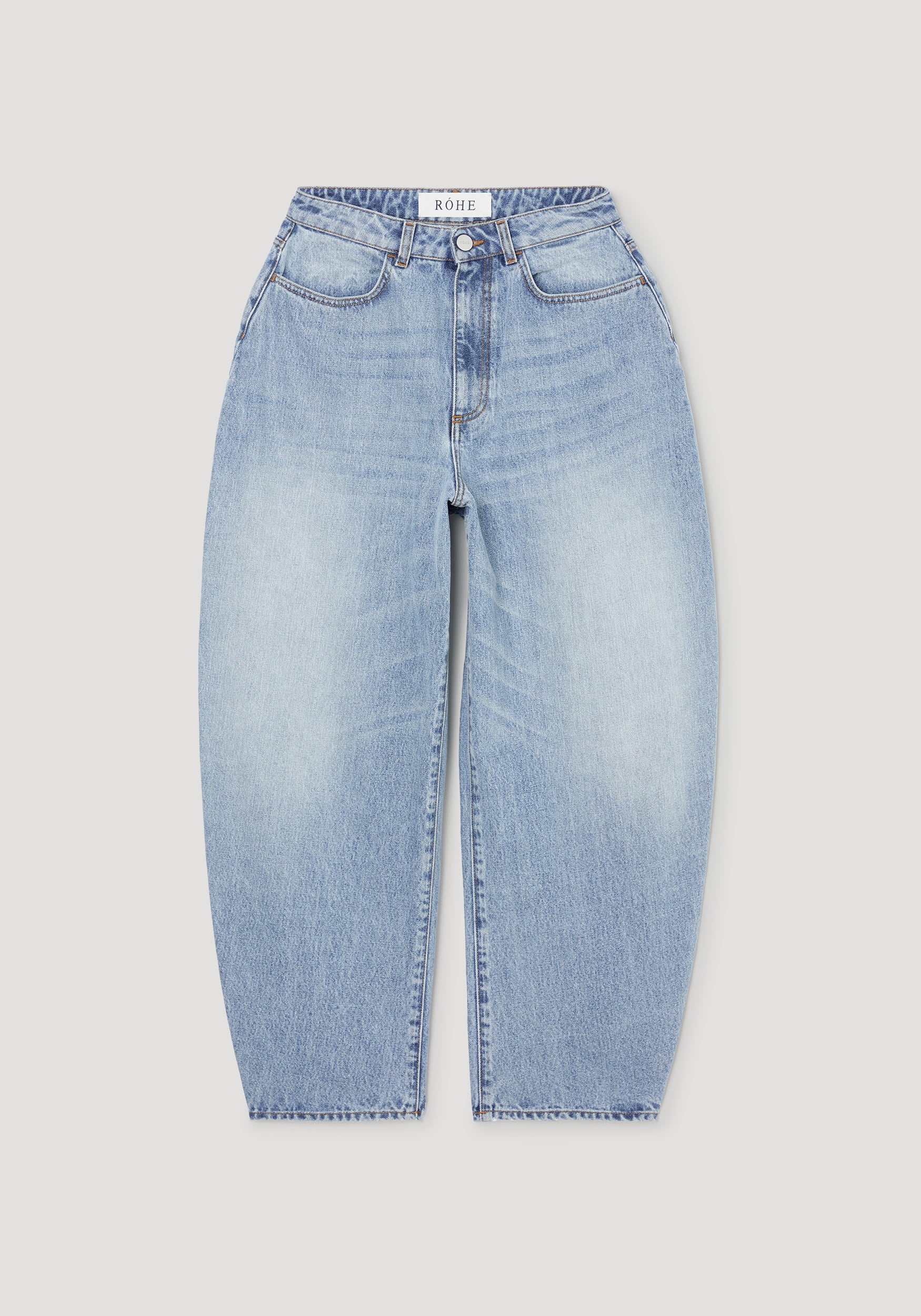 Fransje - Sculptural denim trousers | classic blue