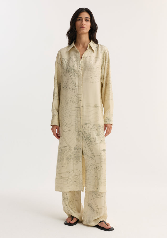 Silk open back wrap dress | Amsterdam