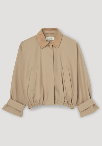 Suede collar blouson jacket– Róhe
