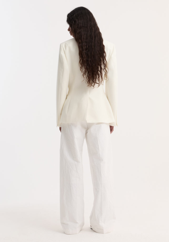 Hourglass shaped blazer | off white