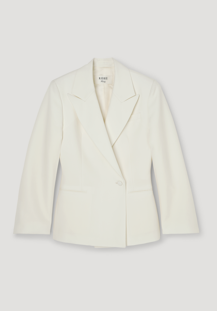 Hourglass shaped blazer | off white
