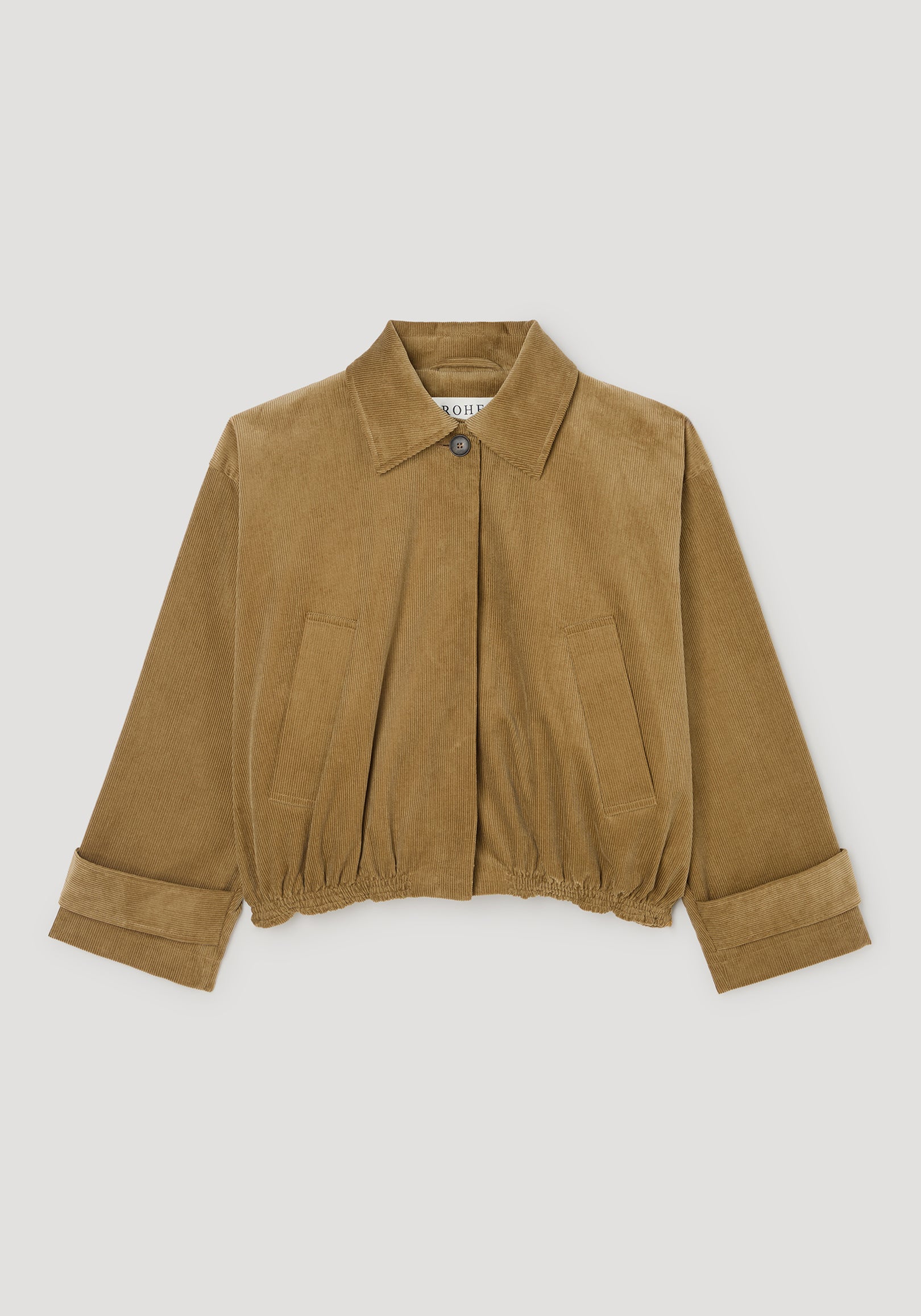 Corduroy blouson jacket | beige