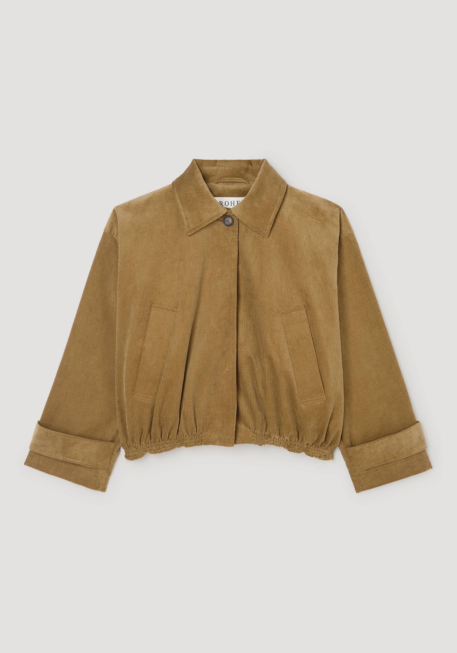 Corduroy blouson jacket | beige