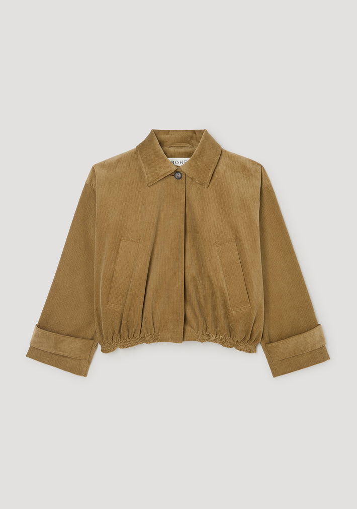 Corduroy blouson jacket | beige