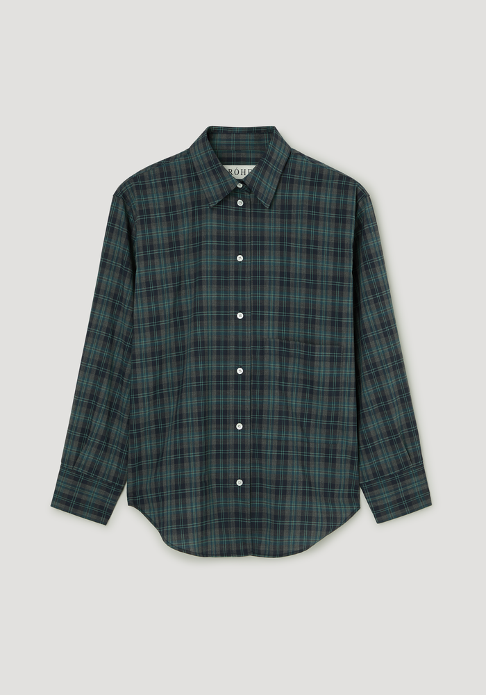 Oversized check shirt | retro green check