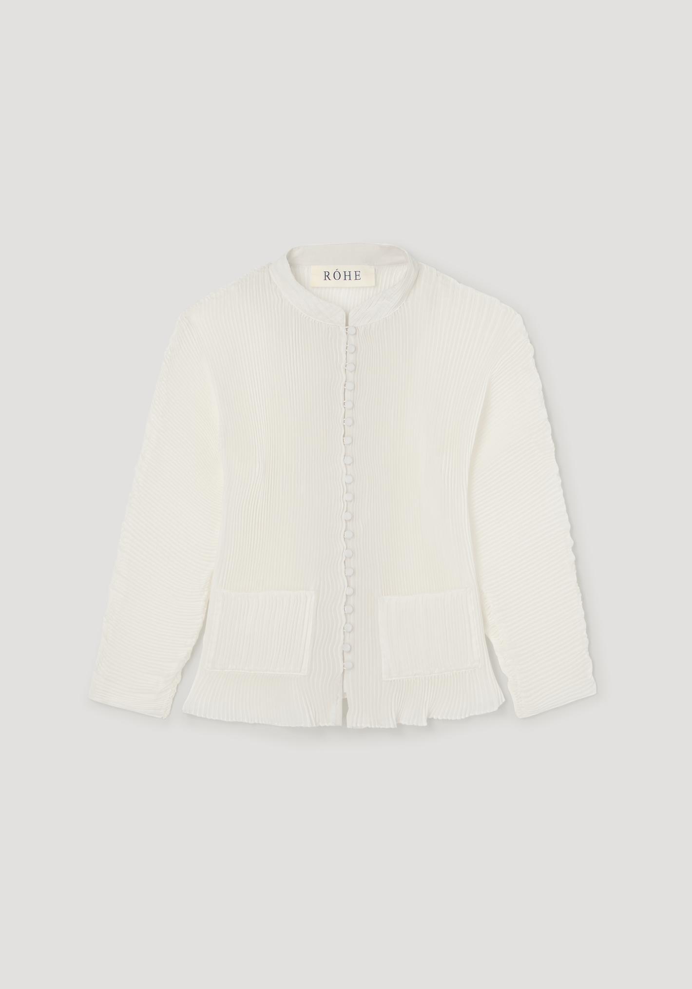 Plissé cardigan | cream