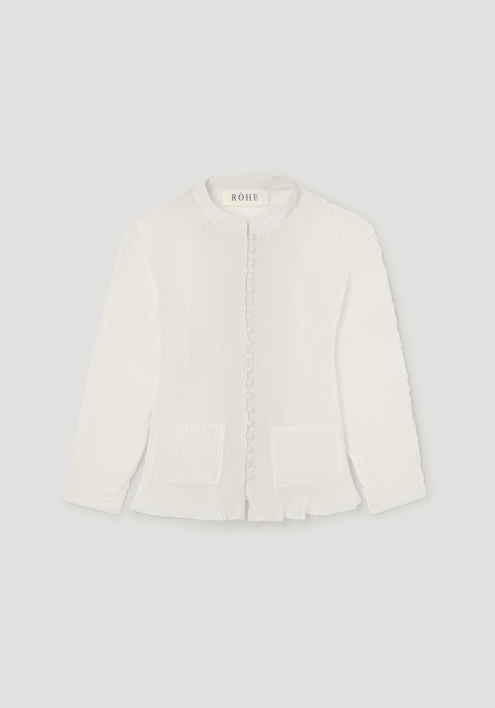 Plissé cardigan | cream