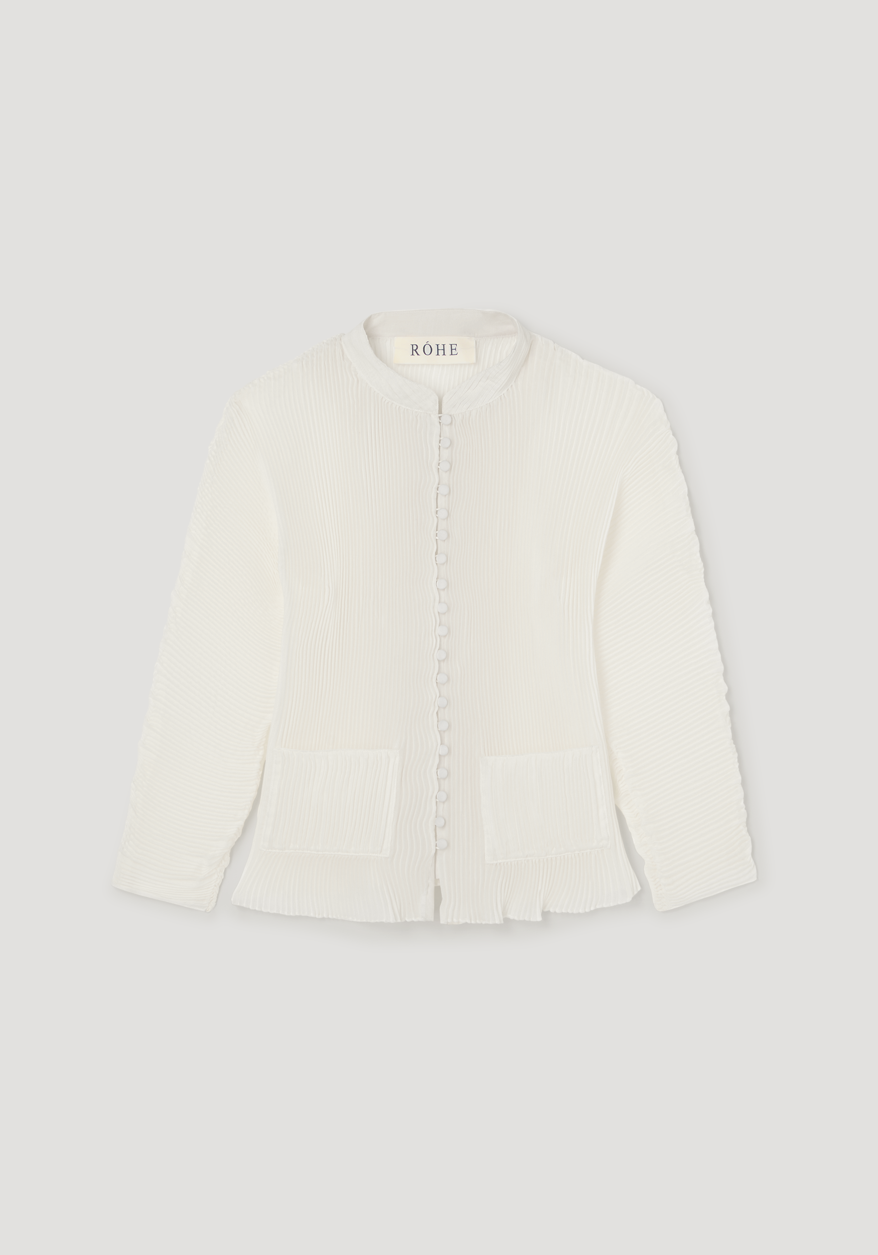 Plissé cardigan | cream