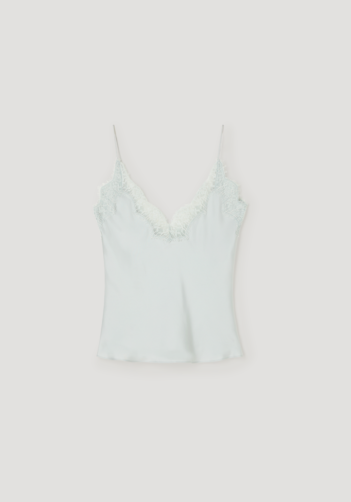 Lace silk camisole | foam