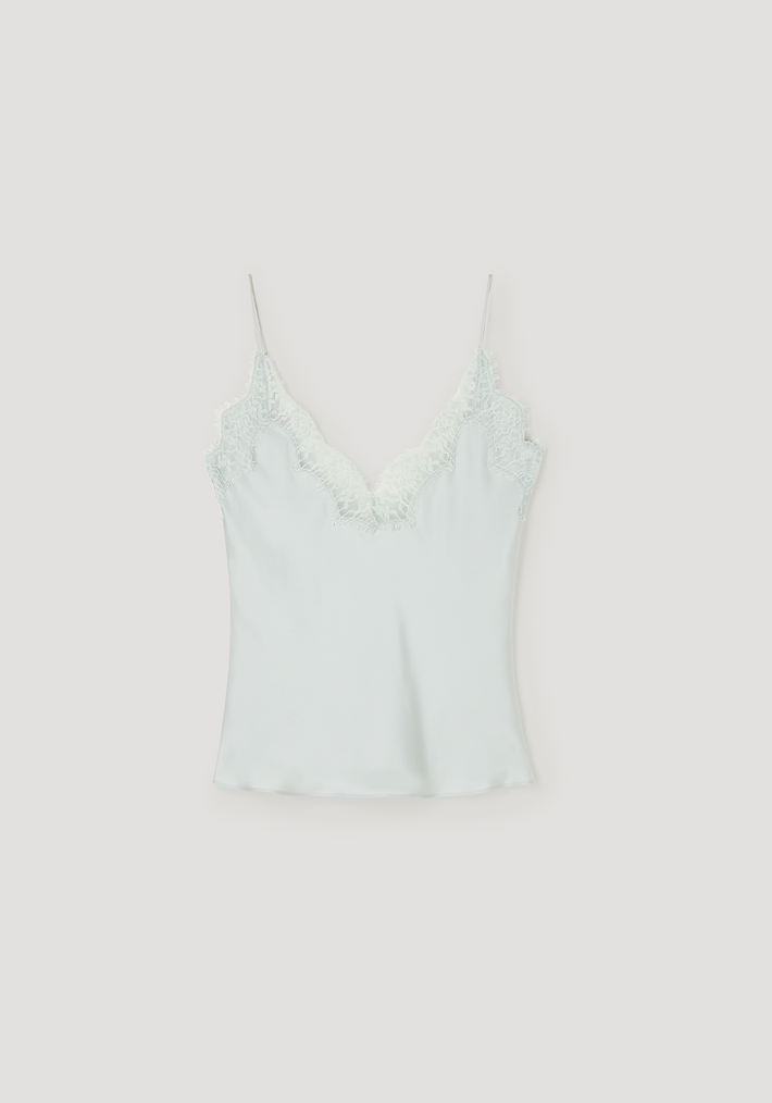 Lace silk camisole | foam