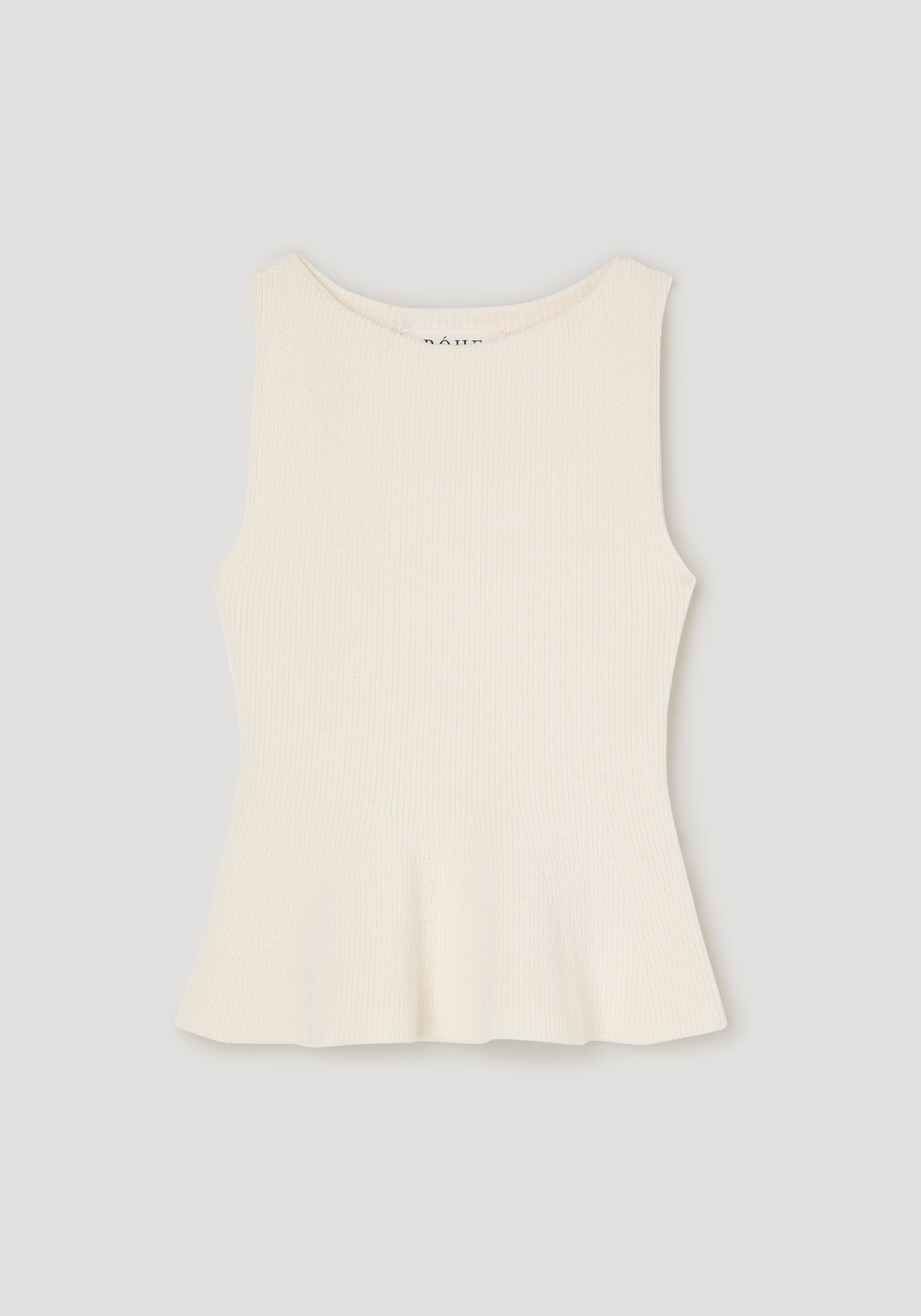 Sculptural knitted top | cream