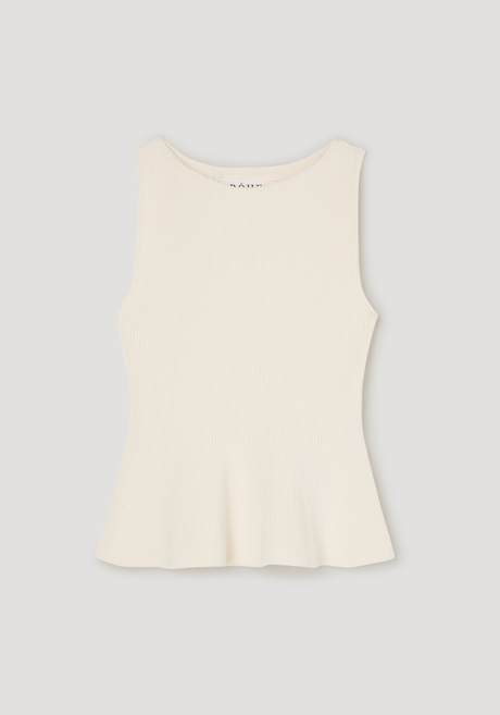 Sculptural knitted top | cream