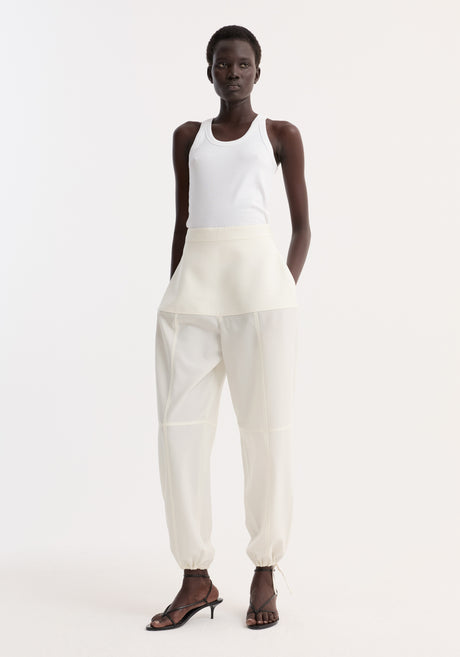 Sculptural trousers | off white
