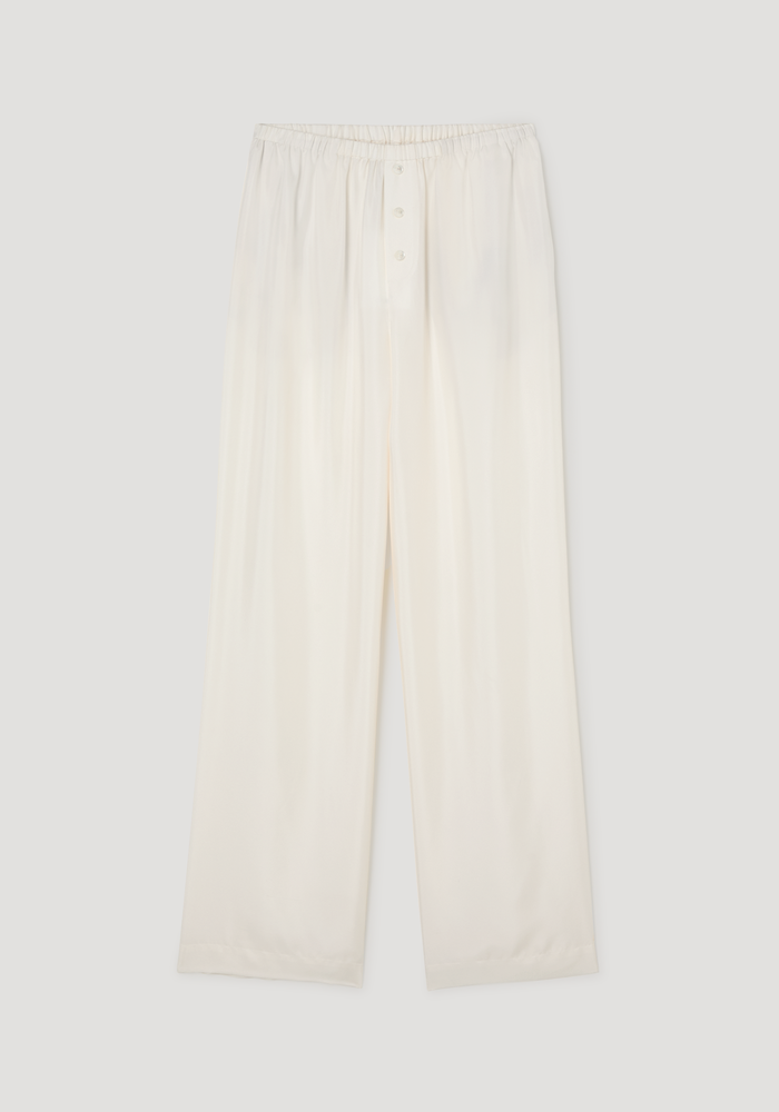 Silk pyjama trousers | cream