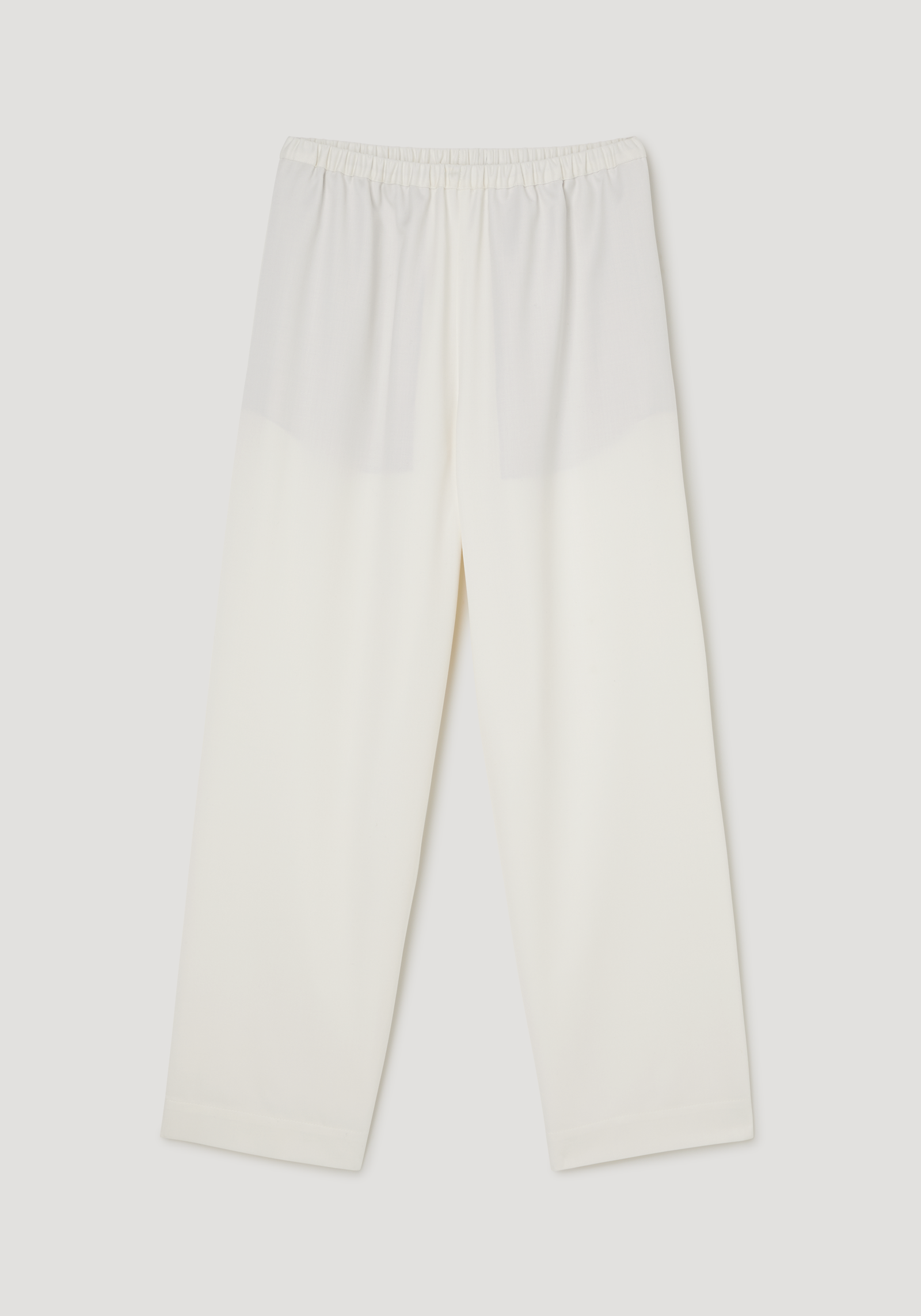 Cropped wide leg trousers | off white