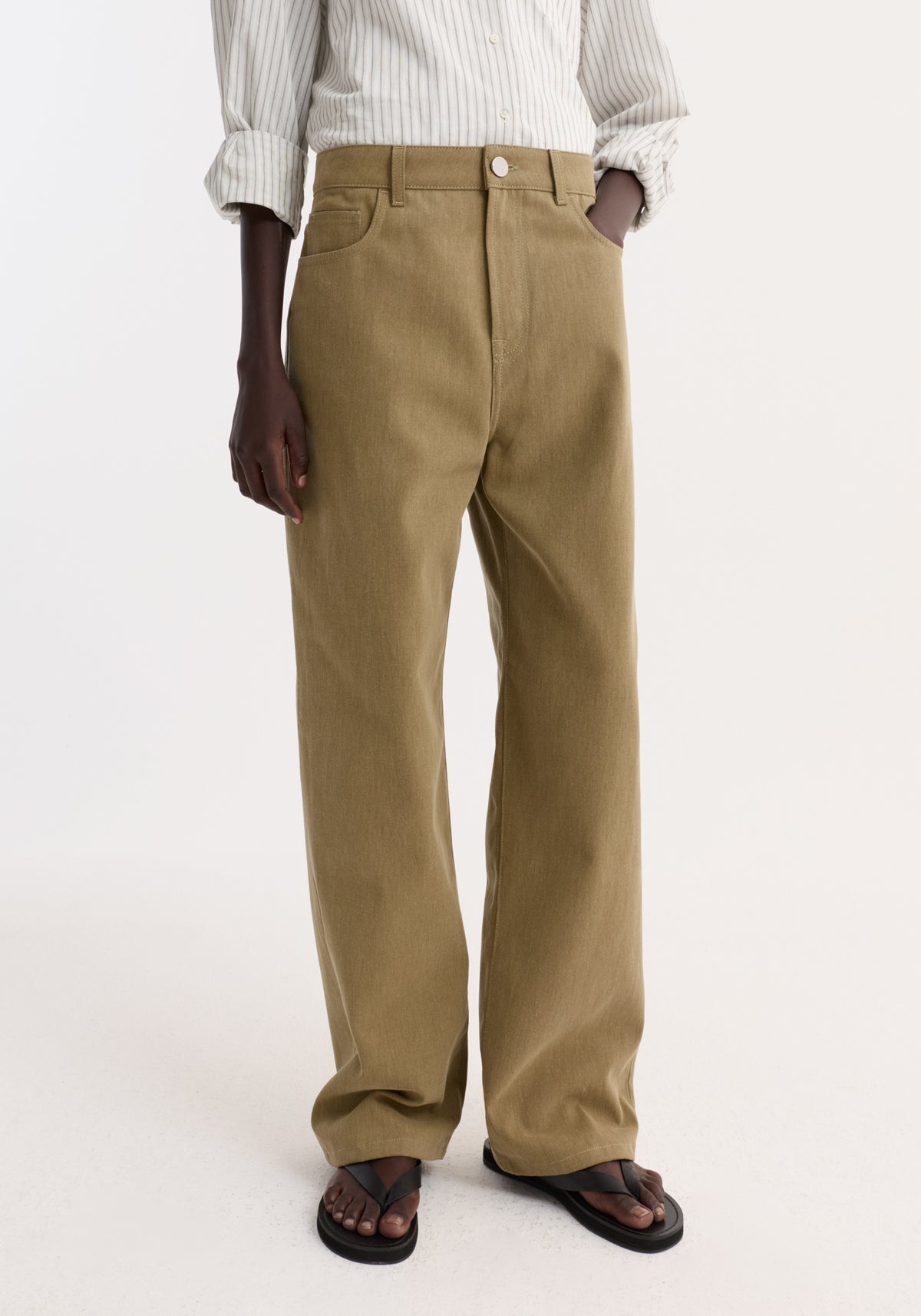 Baggy fit denim | sage