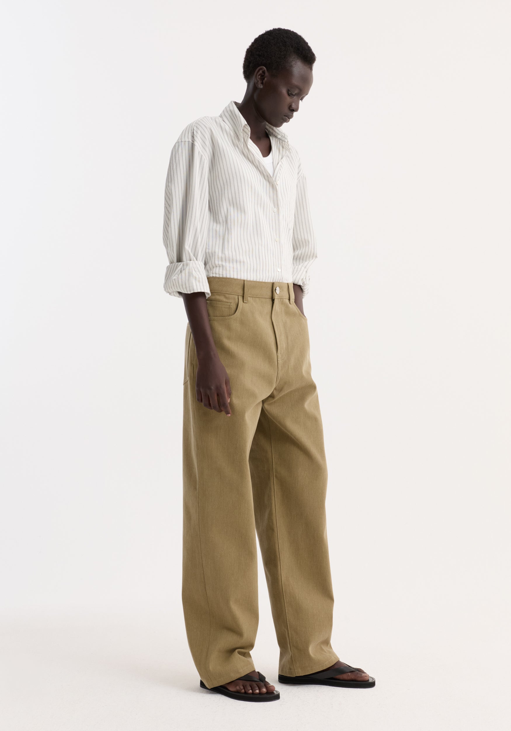 Baggy fit denim | sage