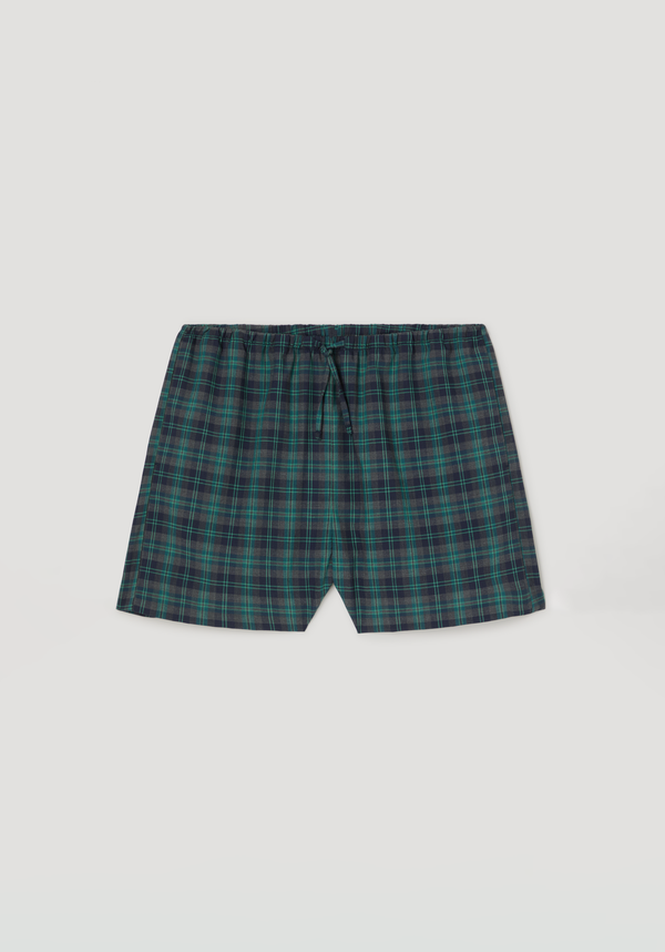 Check boxer shorts | retro green check