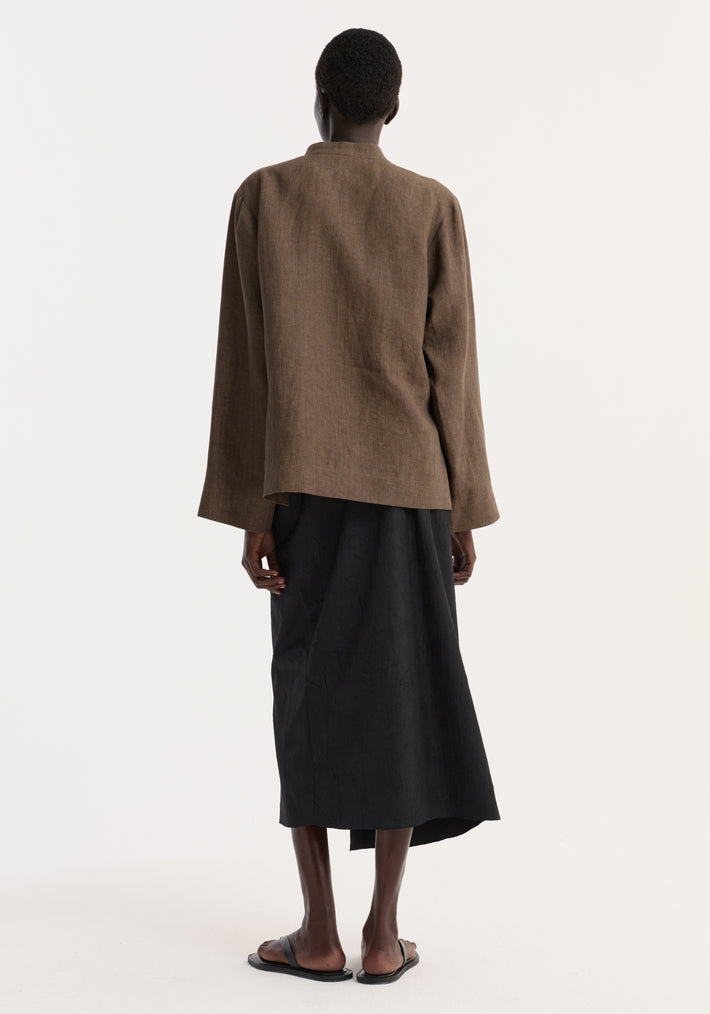 Sarong textured skirt | black