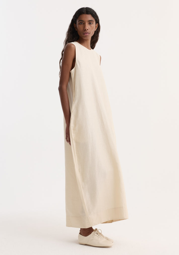 Hourglass linen silk dress | butter