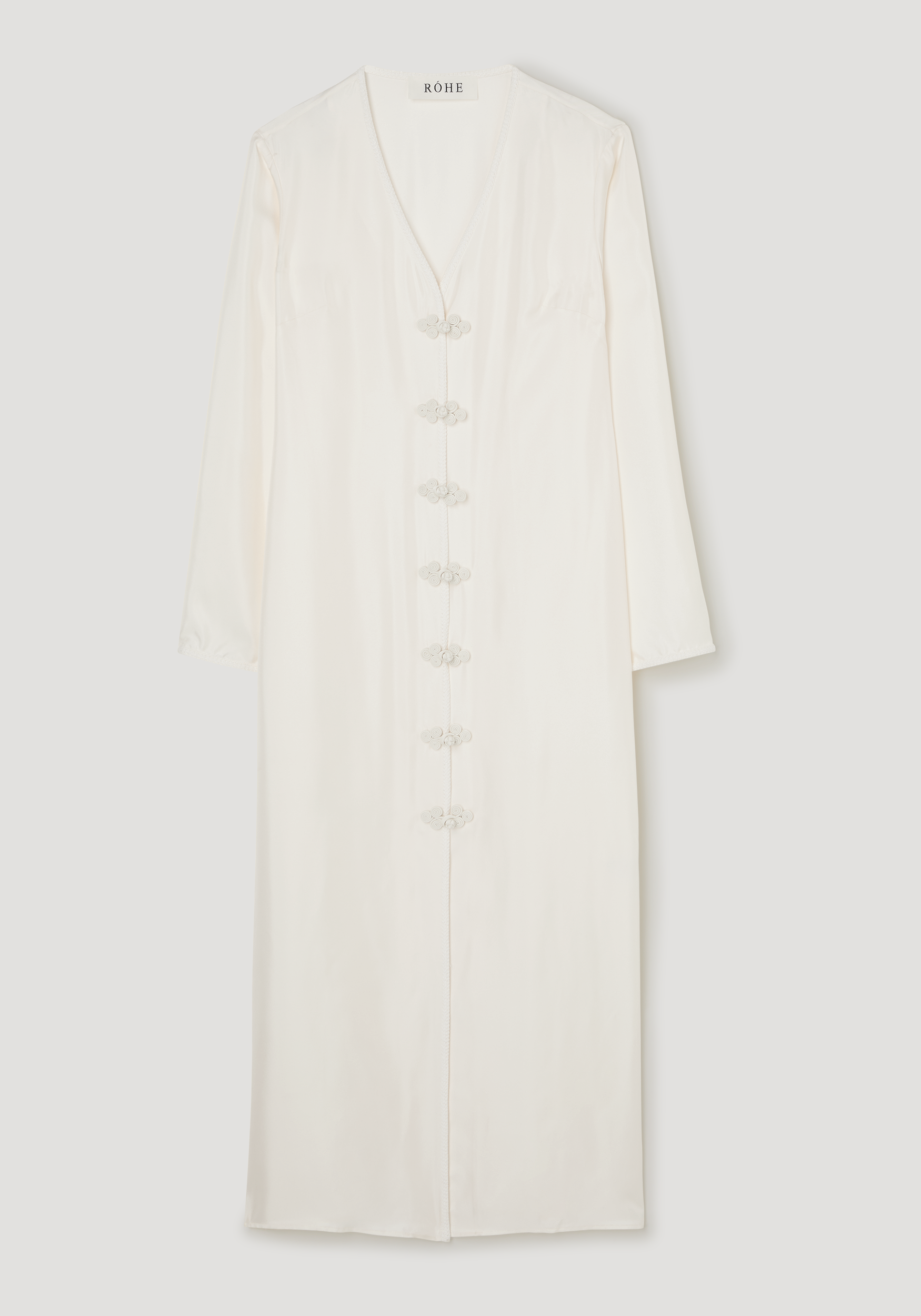 Pankou closure silk dress | cream