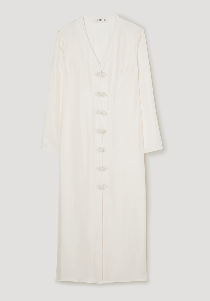 Pankou closure silk dress | cream