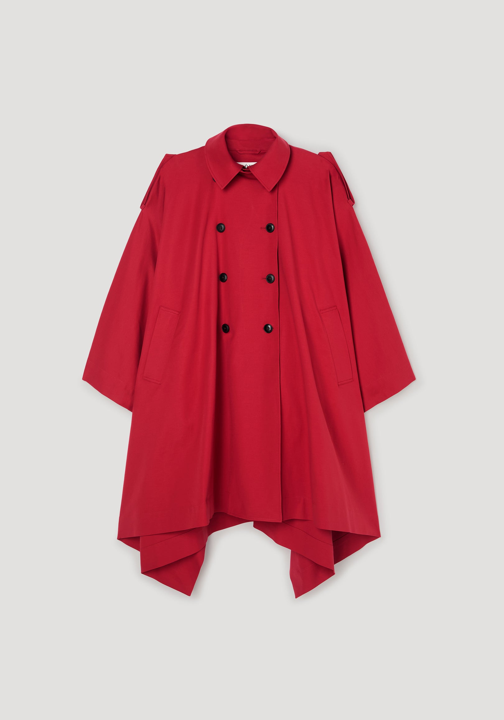 Cape trenchcoat | cherry