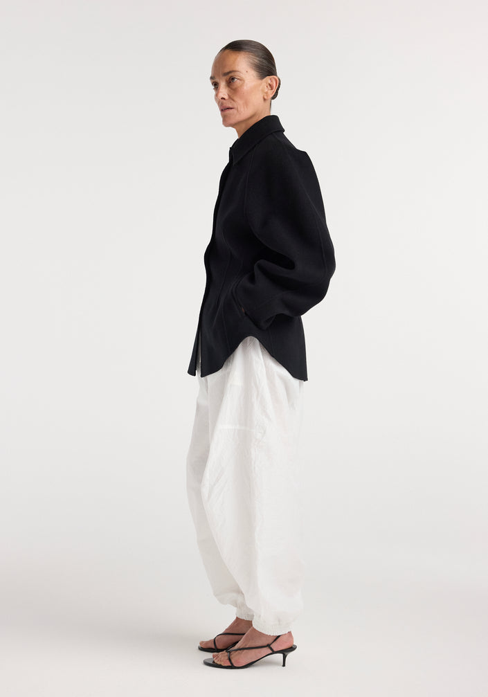 Double-faced sculptural jacket | black