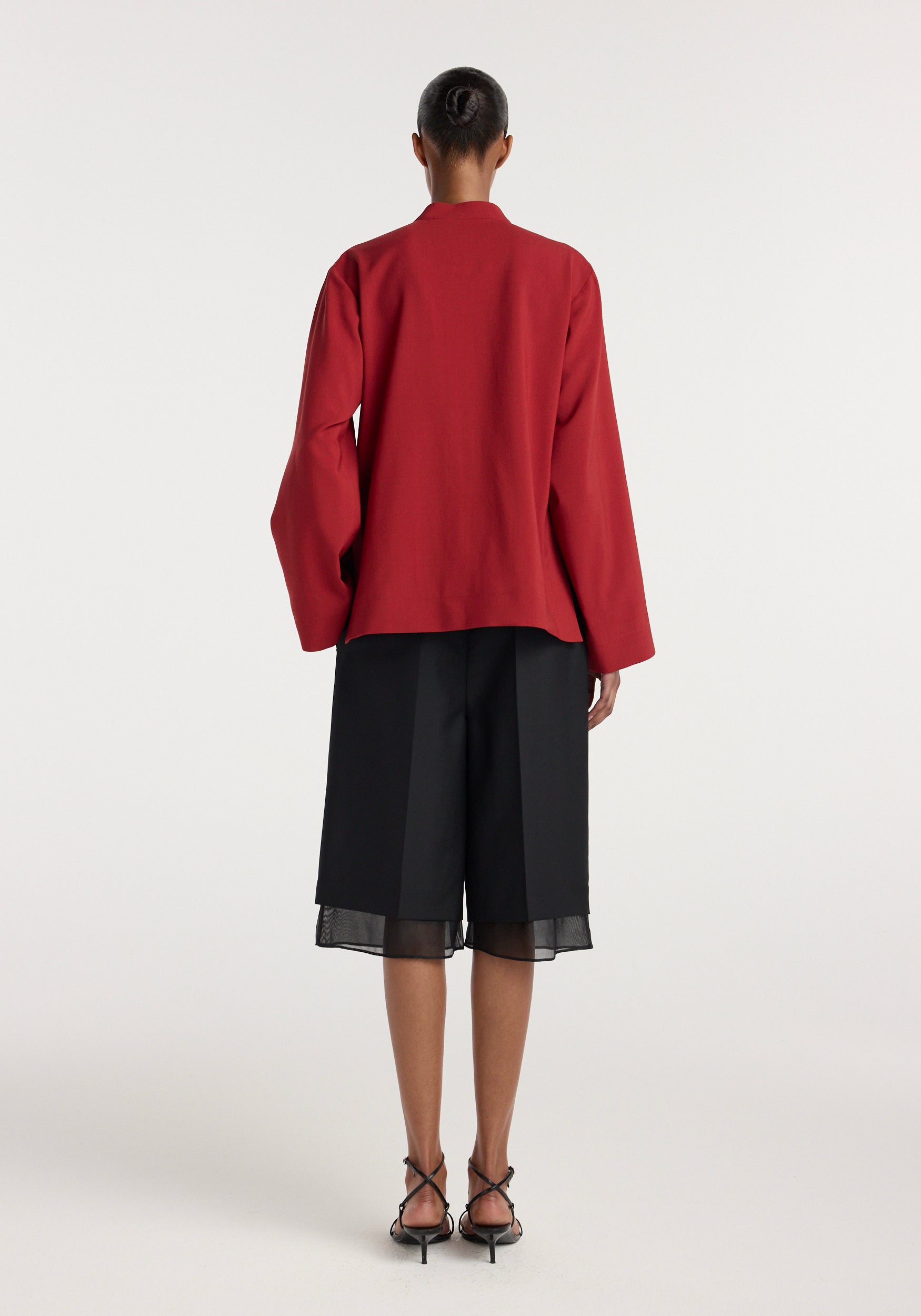Pankou closure jacket | carmine
