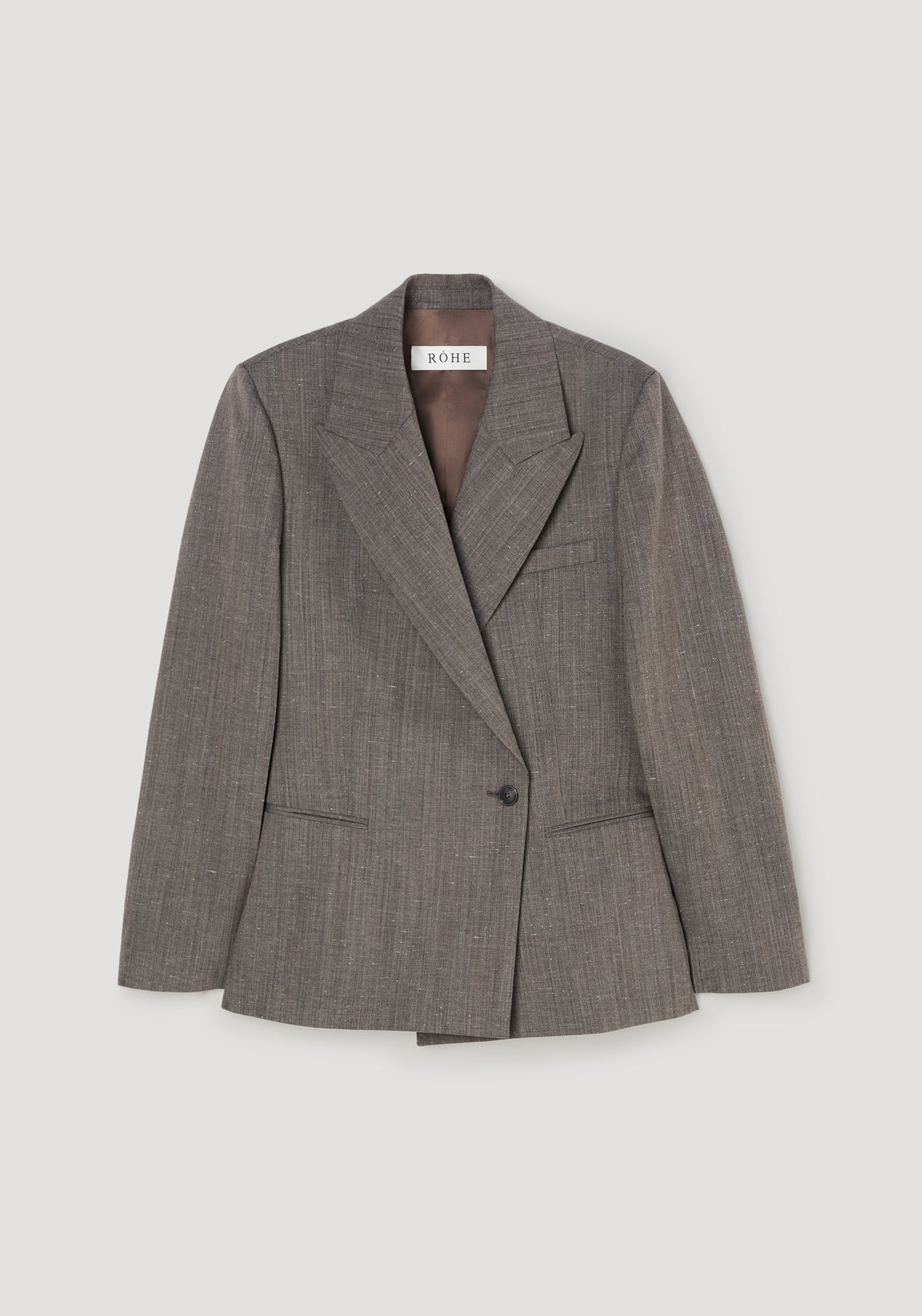 Hourglass shaped blazer | earth slub
