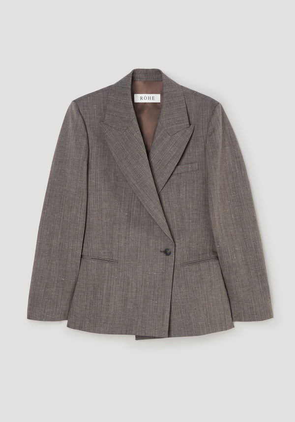 Hourglass shaped blazer | earth slub