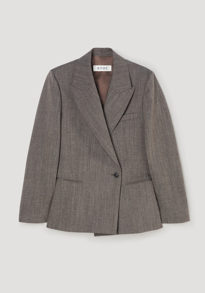 Hourglass shaped blazer | earth slub