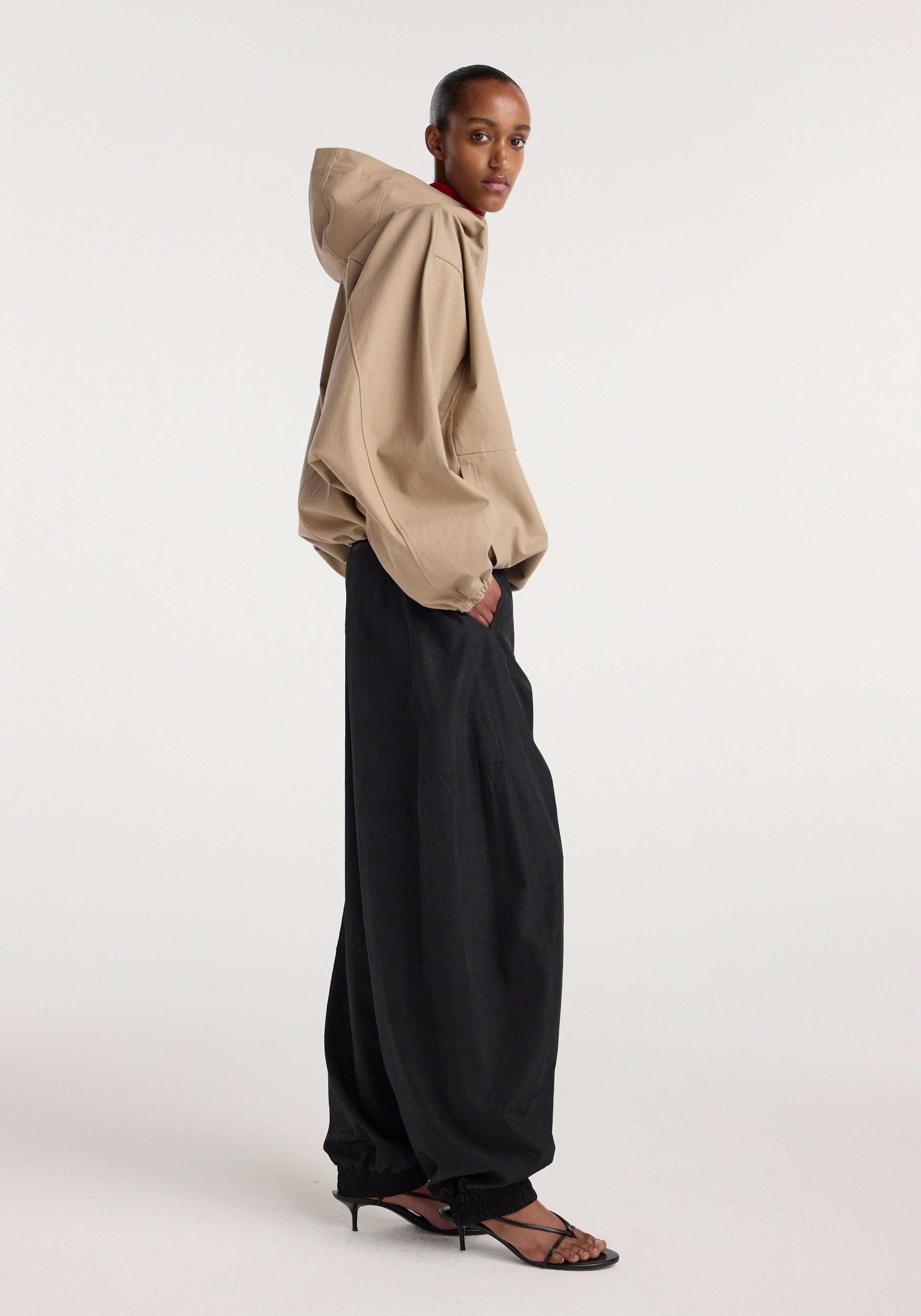 Hooded anorak | beige