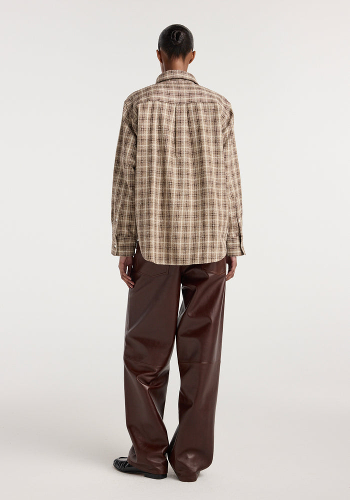 Oxford bouclé check shirt | boucle check