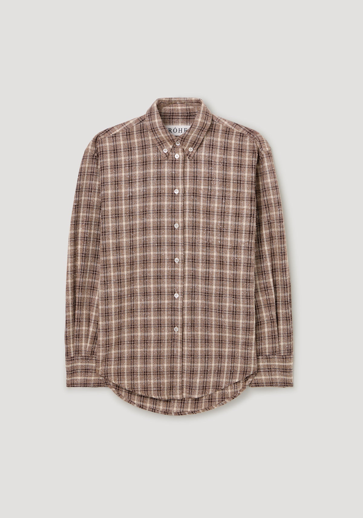 Oxford bouclé check shirt | boucle check
