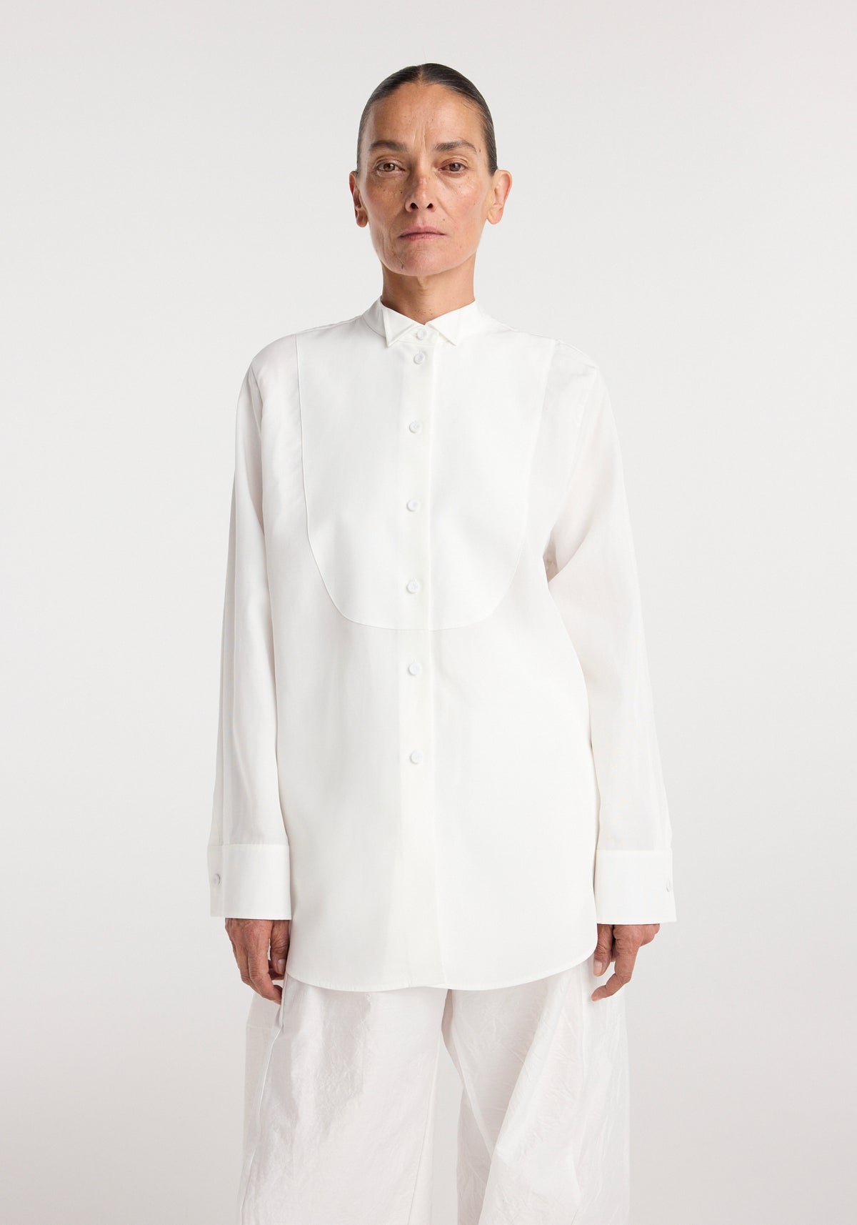 Tuxedo shirt | optic white