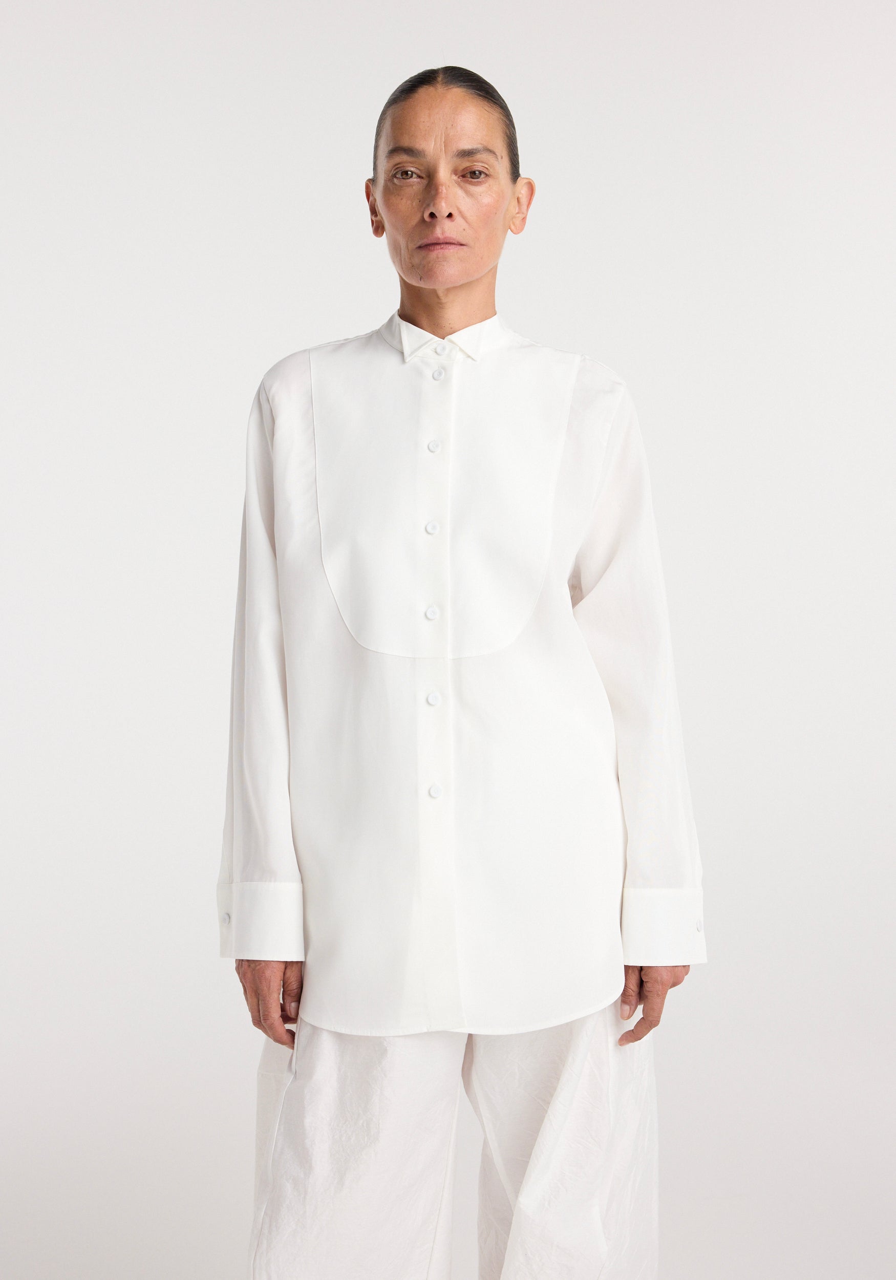 Tuxedo shirt | optic white