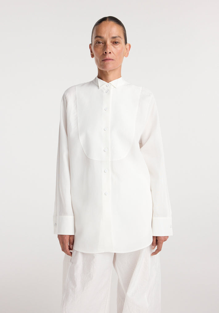 Tuxedo shirt | optic white