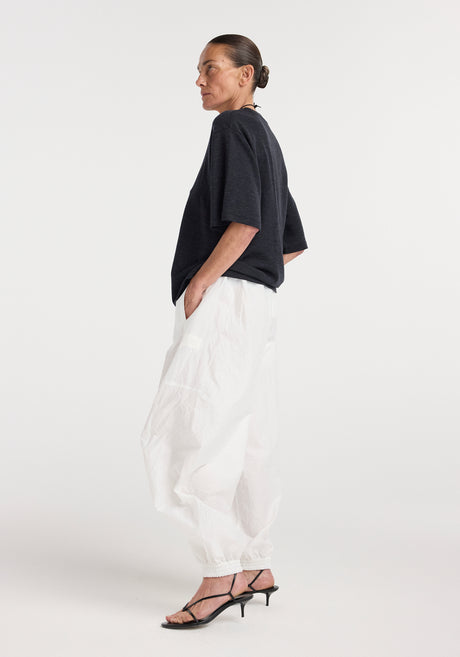 Oversized merino t-shirt | anthracite melange