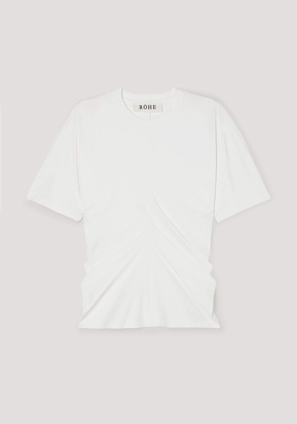 Draped t-shirt | off white
